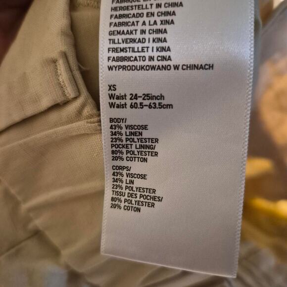 Uniqlo x Comptoirs de Cotonniers Linen-Blend Pleated Barrel Trousers - Picture 8 of 8